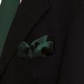 Hunter Green Polyester Pocket Square